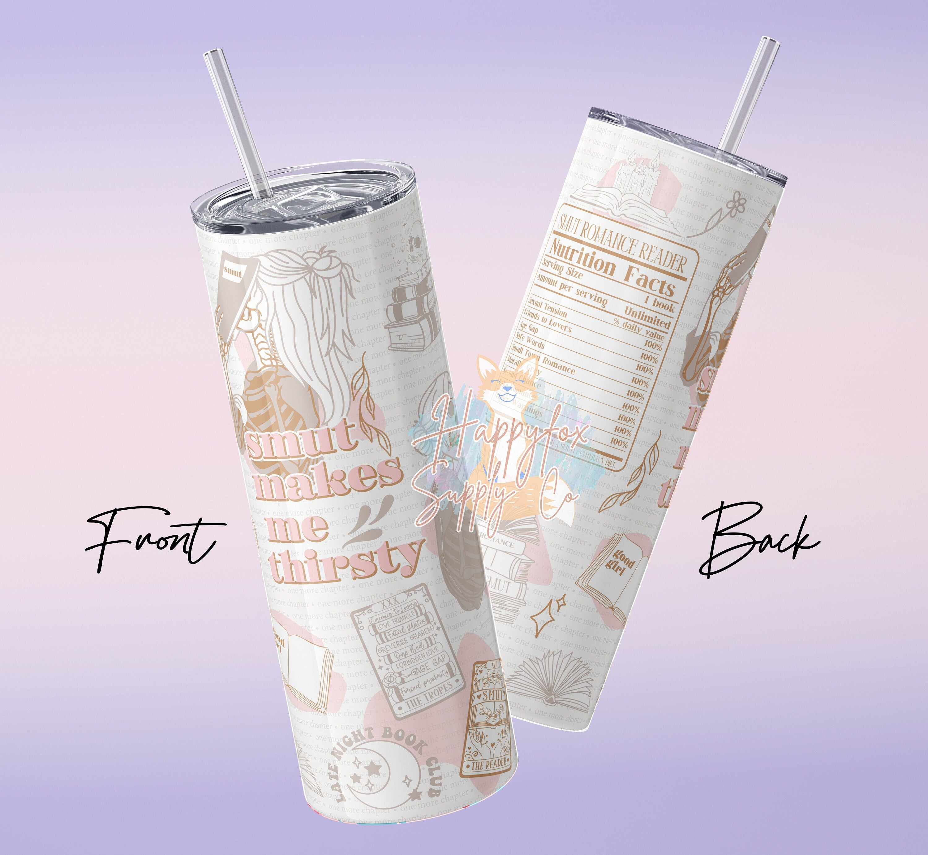 Original Design Smut Makes Me Thirsty Tumbler Wrap JPG Files For Tumblers | Seamless Wrap | Tumbler Wrap | Digital Wrap Sublimation Bookish
