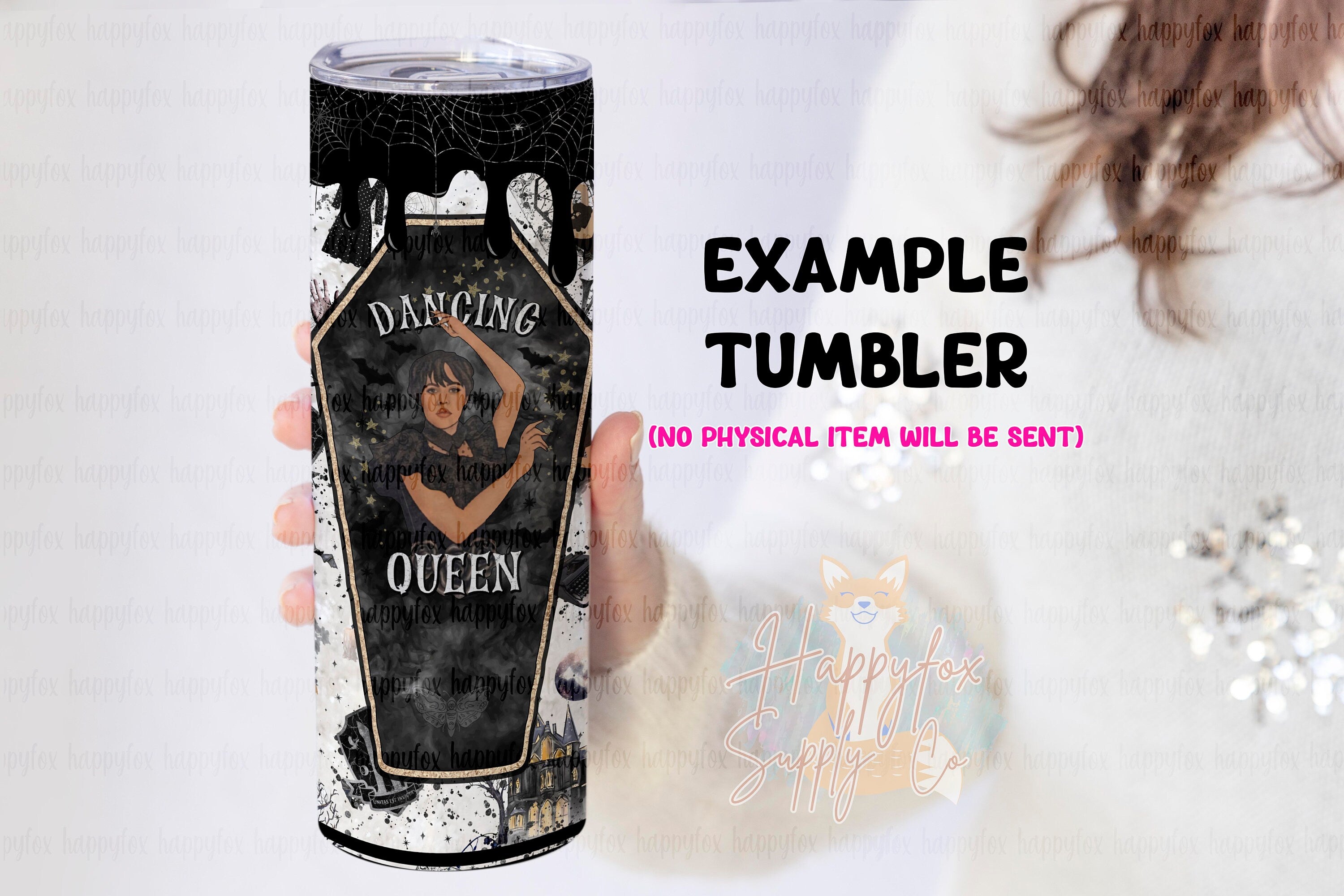 High Quality Digital Design Dancing Queen Sublimation Tumbler Wrap | Waterslide | Printable Vinyl