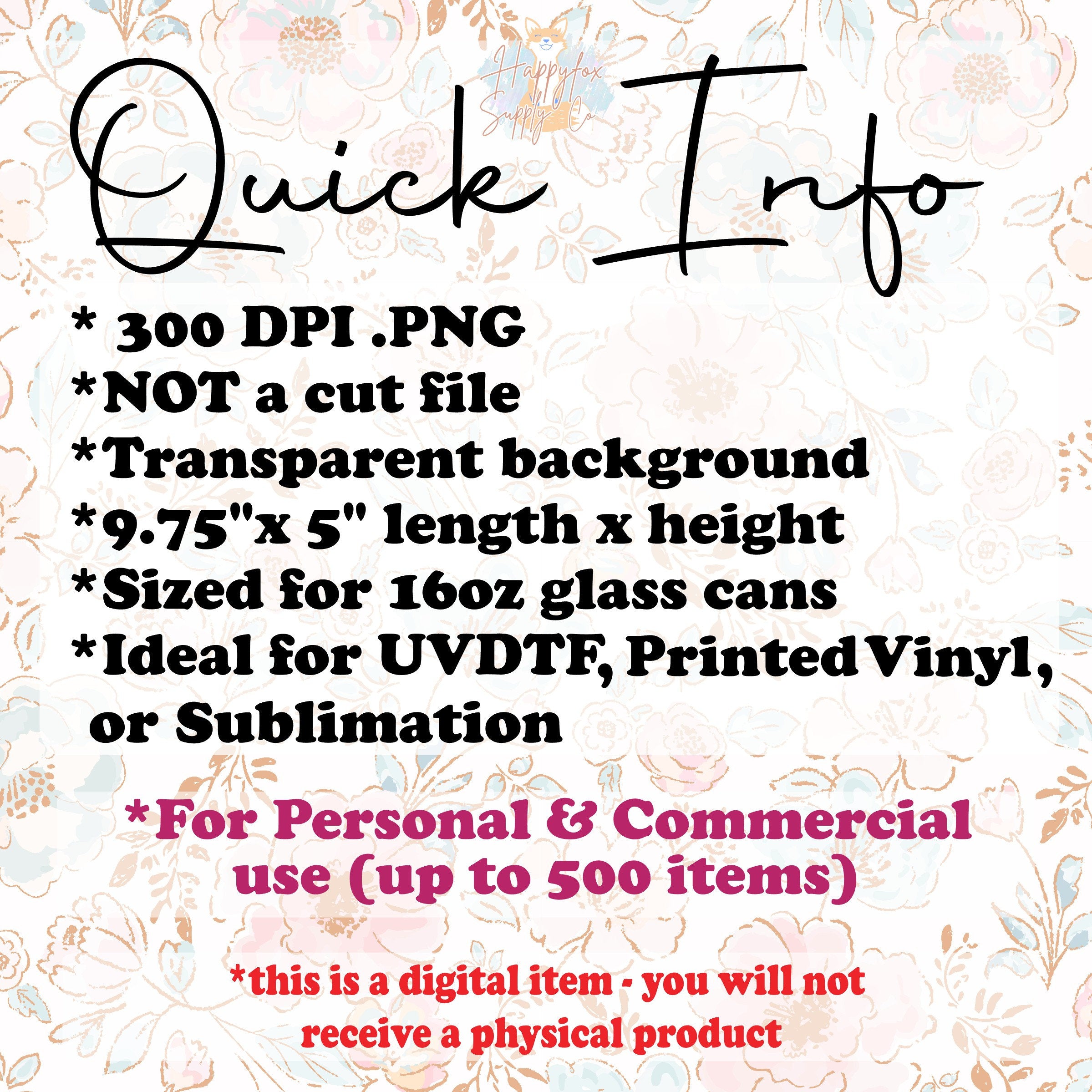 Digital Download 16oz Glass Can Wrap 300 DPI .PNG Valentine Cookies Inflated UVDTF Sublimation Printed Vinyl Transparent 16oz Wrap 3D Puffy