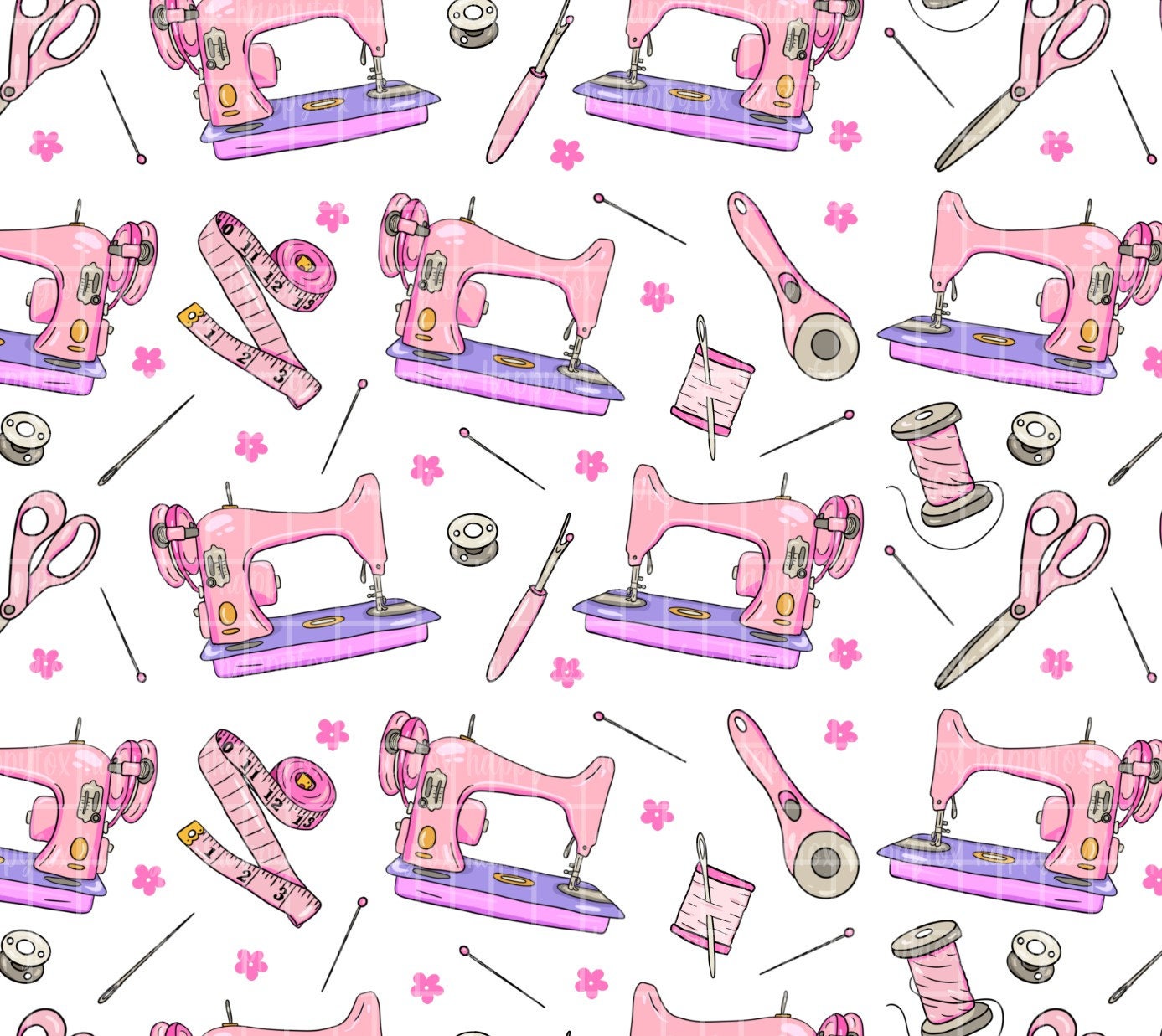 Digital File Sewing Seamstress Sewing Machines Tumbler Wrap JPG Files For Tumblers | Seamless Wrap | Tumbler Wrap Digital Wrap Sublimation