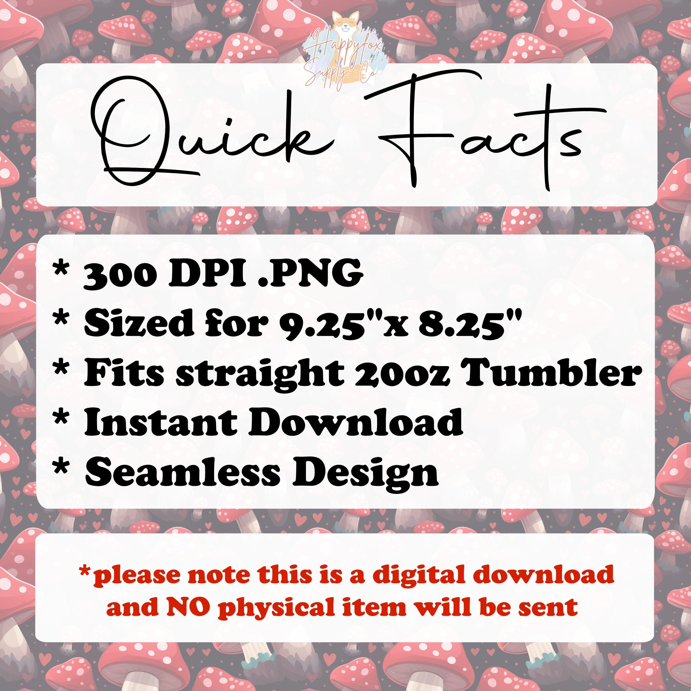 Spooky Valentine 20oz Skinny Tumbler Wrap Sublimation 300 DPI Straight Tumbler Wrap PNG Seamless Digital Wrap Bats Mushrooms Daisies