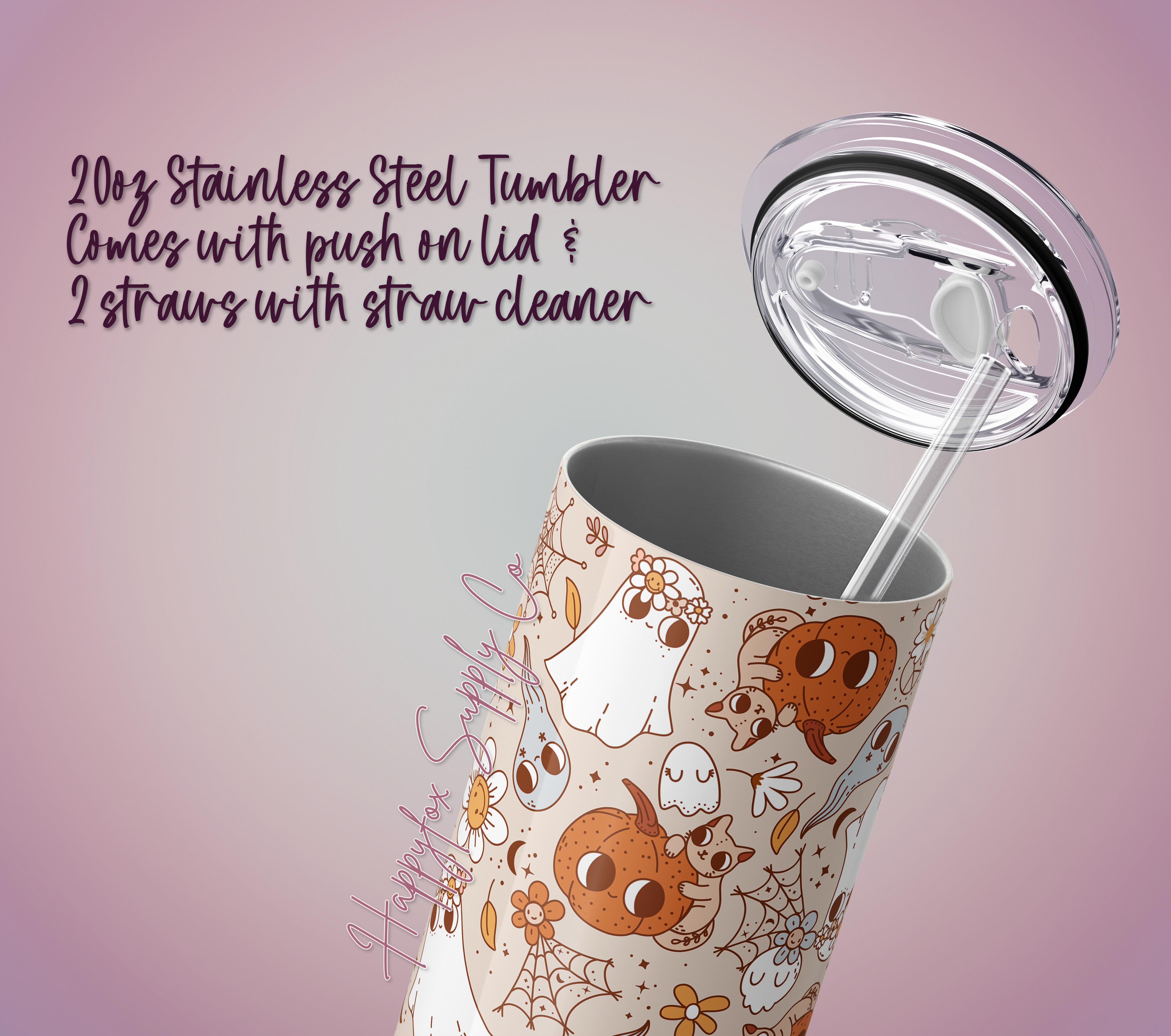 Acrylic Tumbler with Straw, Candy Bow – That Cute Little Shop