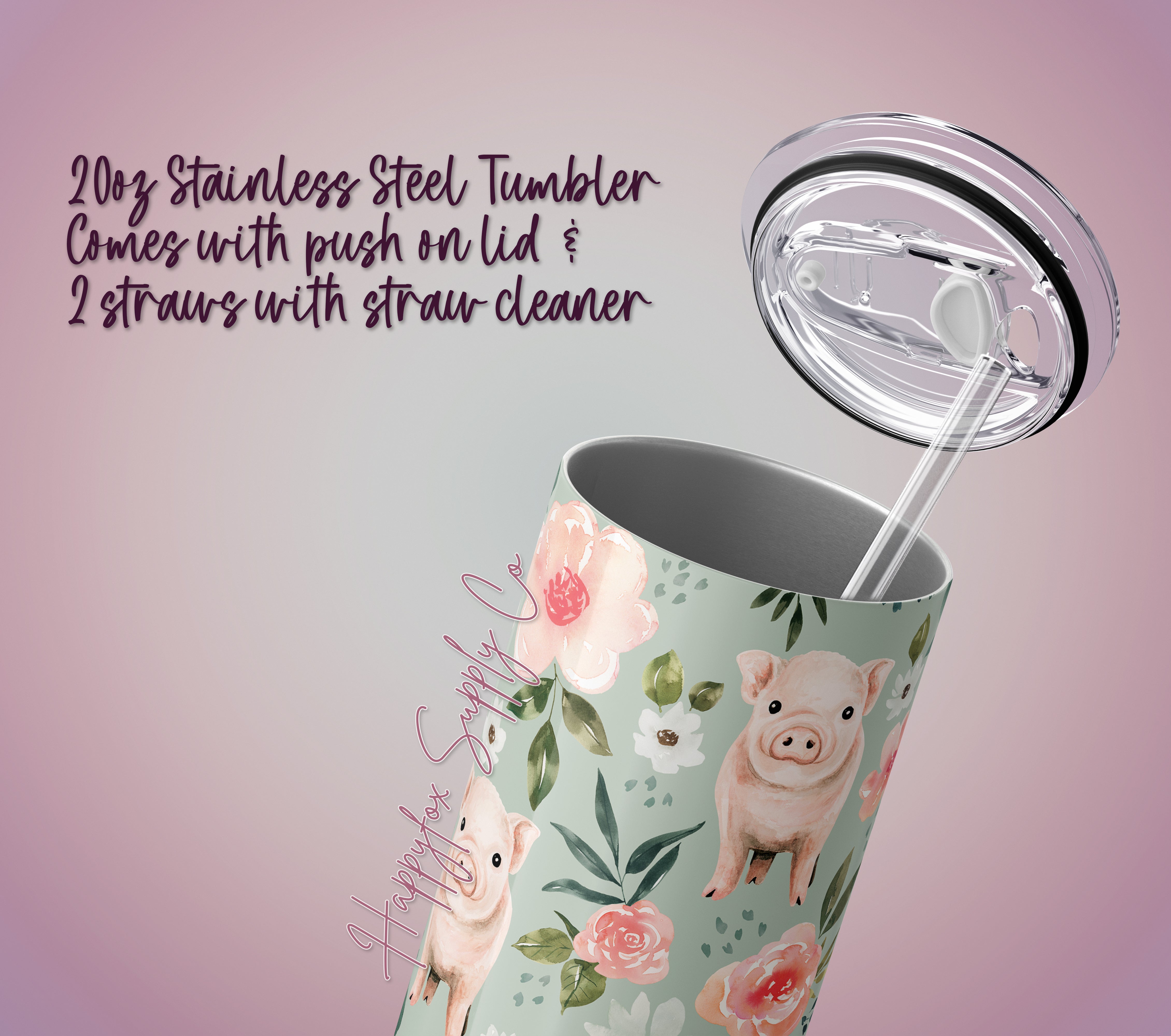 Spring Butterfly Starbucks Coffee Cup Boho Flower Tumbler 