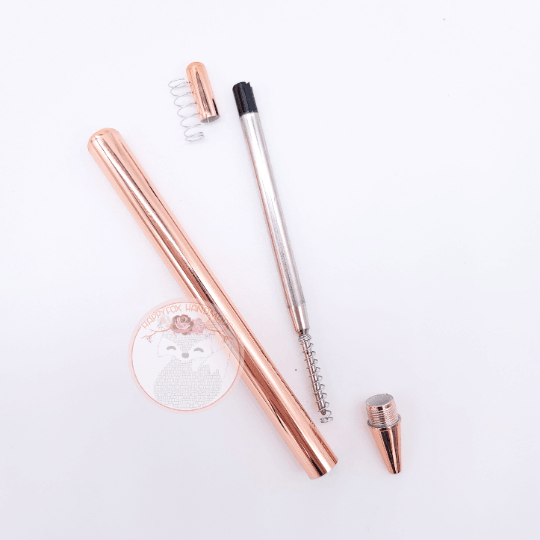 Black Ink Ball Point Refills For Happyfox Supply Co Click Pens Rose Gold Silver Gold Ball Point Pen (not for mouse or crystal pens)) - Happyfox Supply Co