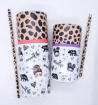 High Quality Mom Life Coffee Leopard Cheetah Kid Life Juice Box Seamless Tumbler Pattern Digital Template Waterslide Wrap