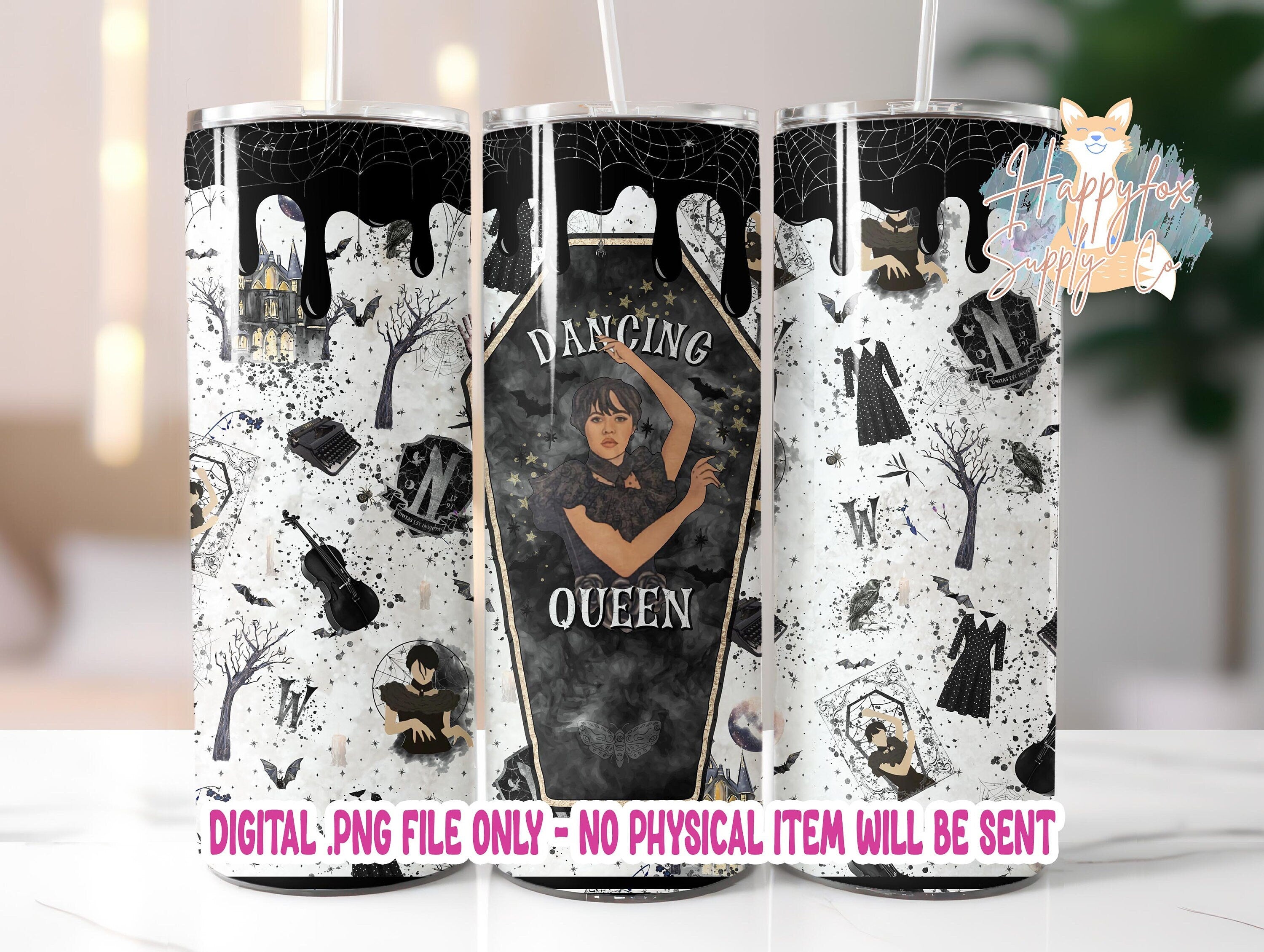 High Quality Digital Design Dancing Queen Sublimation Tumbler Wrap | Waterslide | Printable Vinyl
