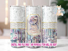 One More Chapter Floral 20oz Skinny Tumbler Wrap Sublimation 300 DPI Straight Tumbler Wrap PNG Bookish Wrap Book Gifts Reading Tumbler PNG