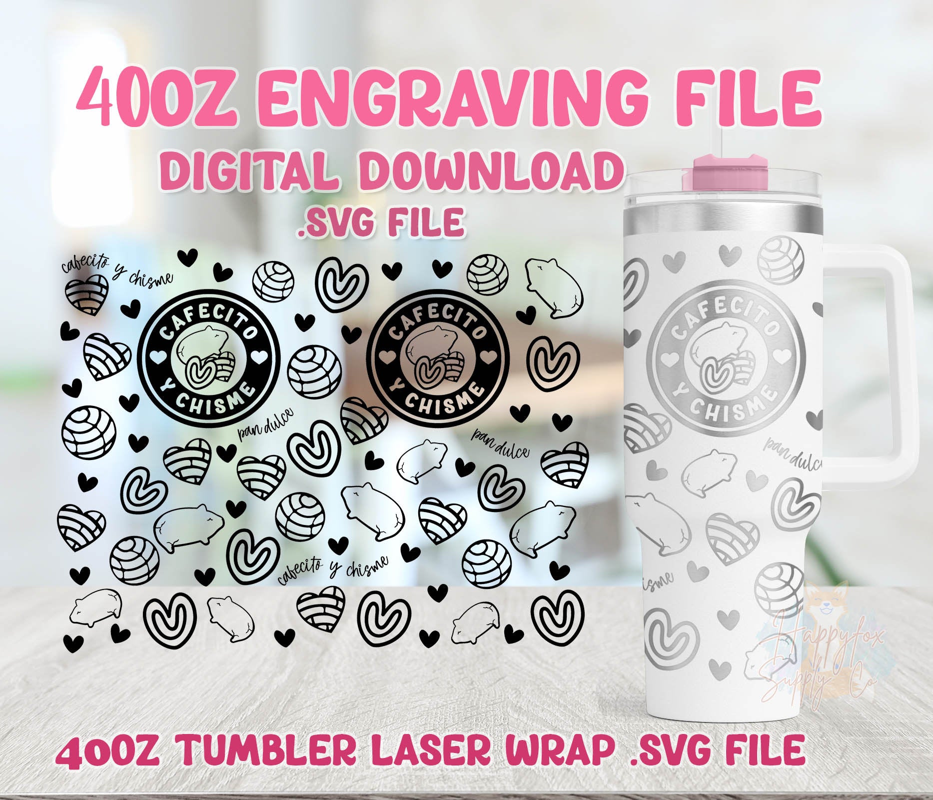 40oz Engraved Tumbler Wrap Donut, Doughnut Svg, Sprinkles Svg